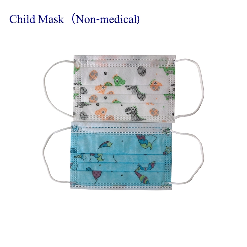 Colorful Baby Facemask 3ply Civil Nonwoven Face Mask for Kids Protective